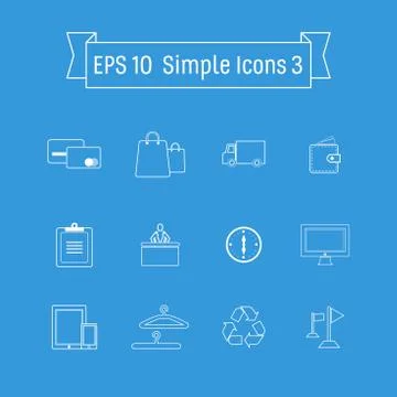 Vector buttons icon set vector. Web symbol set Stock Illustration