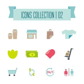 Vector buttons icon set vector. Web symbol set Stock Illustration