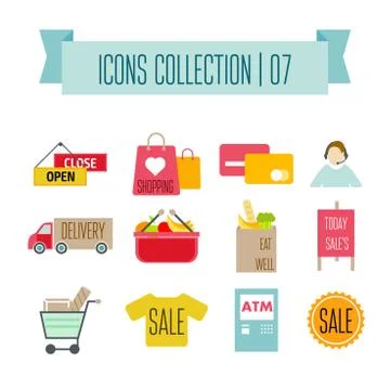 Vector buttons icon set vector. Web symbol set Stock Illustration