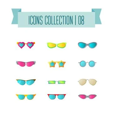 Vector buttons icon set vector. Web symbol set Stock Illustration