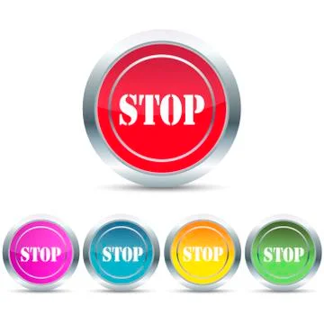 Vector buttons Illustrazione stock