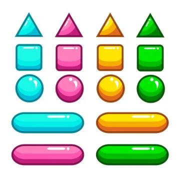 Vector buttons Stock Illustration