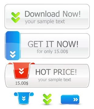 Vector buttons イラスト素材