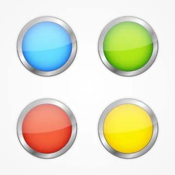 Vector buttons set Stock Illustration