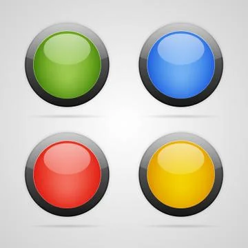 Vector buttons set Stock Illustration