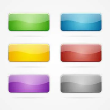 Vector buttons set Stock Illustration