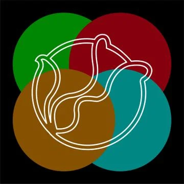 Vector cabbage or lettuce illustration isolated Stock Illustration