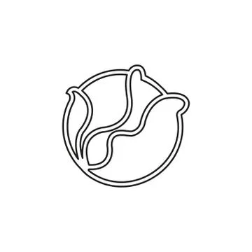 Vector cabbage or lettuce illustration isolated Stock Illustration