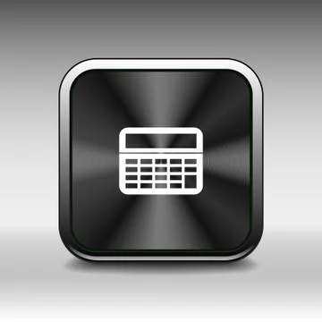 Vector Calculator Icon isolated displa, mathematics Illustrazione stock