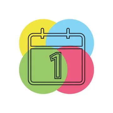 Vector calendar day icon, day symbol, event icon Stock Illustration