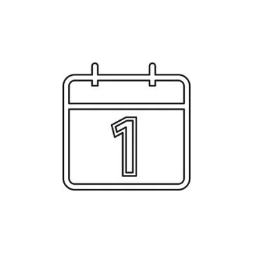 Vector calendar day icon, day symbol, event icon Illustrazione stock