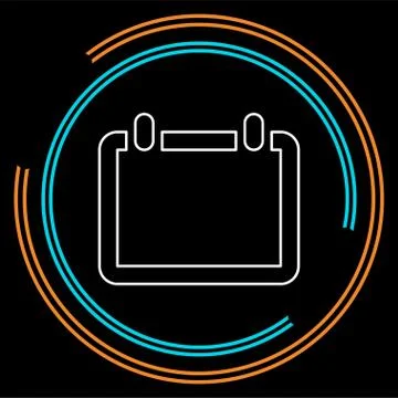 Vector calendar event reminder, web year calendar Stock Illustration