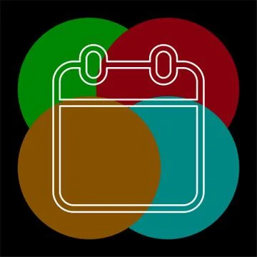 Vector calendar event reminder, web year Stock Illustration