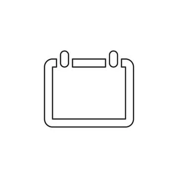 Vector calendar event reminder, web year calendar Illustrazione stock