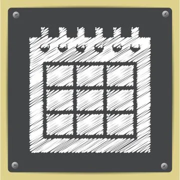 Vector calendar  icon. Eps10 Stock Illustration