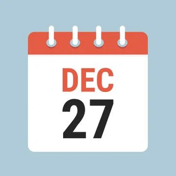 Vector Calendar Icon flat design vector. Illustrazione stock