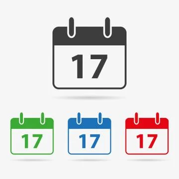 Vector calendar icon Stock Illustration