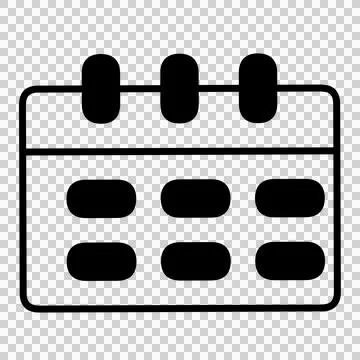 Vector Calendar icon. Schedule, symbol illustration, Illustrazione stock