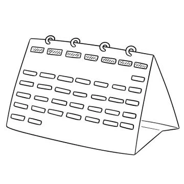 Vector of calendar Stock Illustration