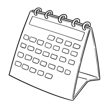 Vector of calendar Stock Illustration
