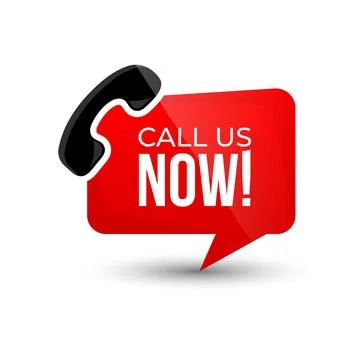 Vector Call us now icons vector red and Black color Stock Illustration