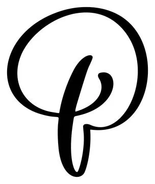 Vector calligraphy hand drawn letter B logo. Script font. Handwritten brush Illustrazione stock