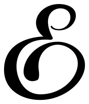 Vector calligraphy hand drawn letter E logo. Script font. Handwritten brush Stockillustratie