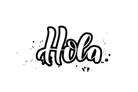 Vector calligraphy illustration isolated on white background Stock Illustration