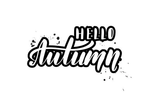 Vector calligraphy illustration isolated on white background Stock Illustration
