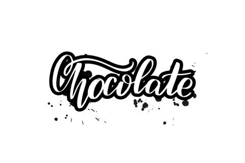 Vector calligraphy illustration isolated on white background Stock Illustration