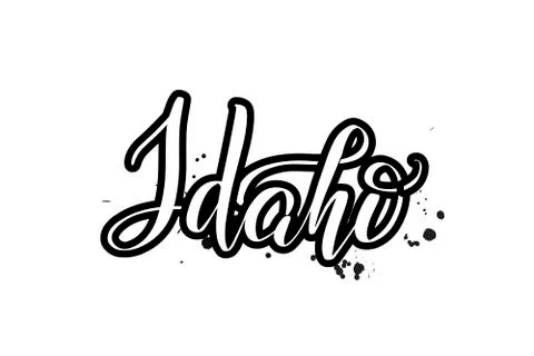 Vector calligraphy illustration isolated on white background Stock Illustration