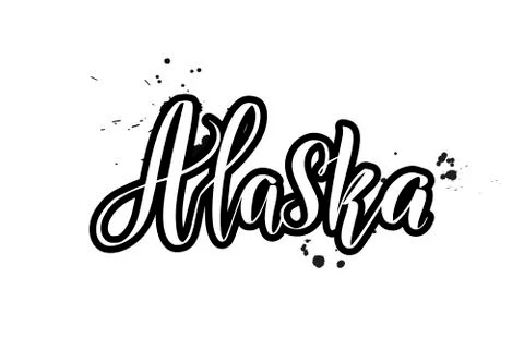 Vector calligraphy illustration isolated on white background Stock Illustration