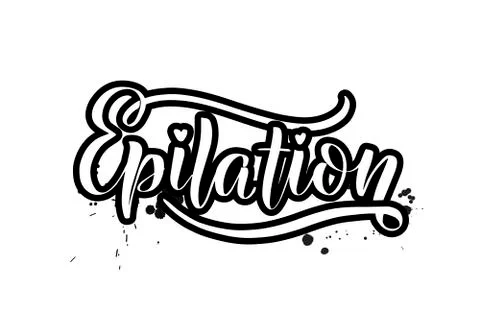 Vector calligraphy illustration isolated on white background Stock Illustration