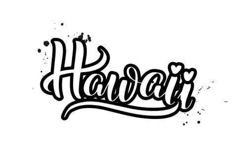 Vector calligraphy illustration isolated on white background Stock Illustration
