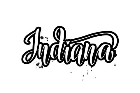 Vector calligraphy illustration isolated on white background. Stock Illustration