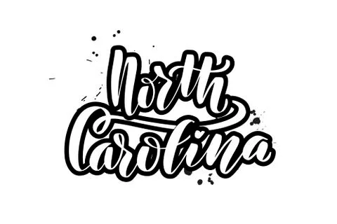 Vector calligraphy illustration isolated on white background. Stock Illustration