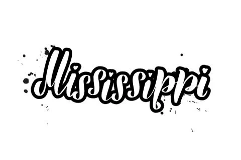Vector calligraphy illustration isolated on white background Stock Illustration