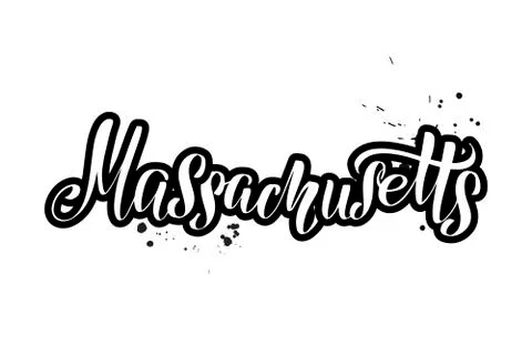 Vector calligraphy illustration isolated on white background Stock Illustration