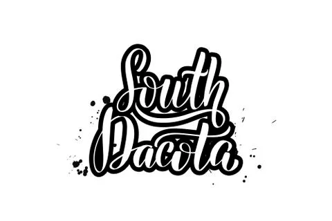Vector calligraphy illustration isolated on white background Stock Illustration