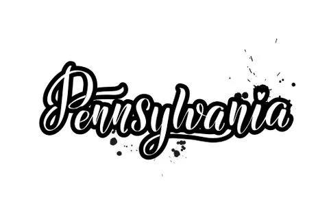 Vector calligraphy illustration isolated on white background Stock Illustration