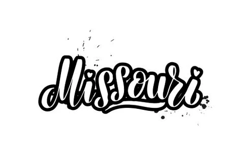 Vector calligraphy illustration isolated on white background Stock Illustration