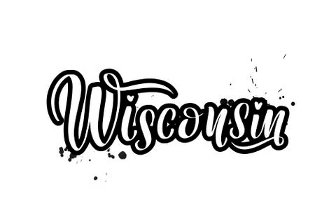 Vector calligraphy illustration isolated on white background Stock Illustration