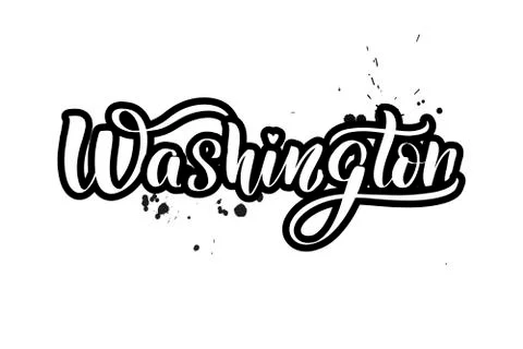 Vector calligraphy illustration isolated on white background Illustrazione stock