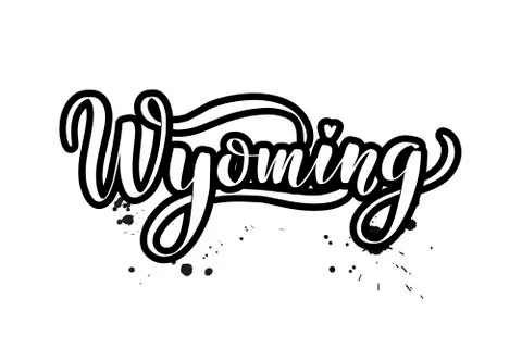 Vector calligraphy illustration isolated on white background Stock Illustration