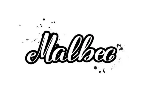 Vector calligraphy illustration isolated on white background Stock Illustration