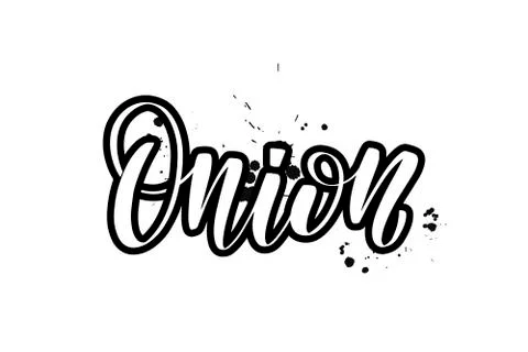 Vector calligraphy illustration isolated on white background Stock Illustration