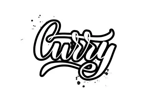 Vector calligraphy illustration isolated on white background Stock Illustration
