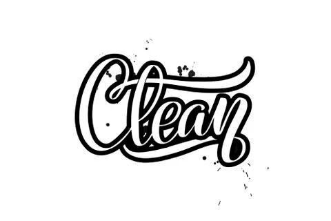Vector calligraphy illustration isolated on white background Stock Illustration