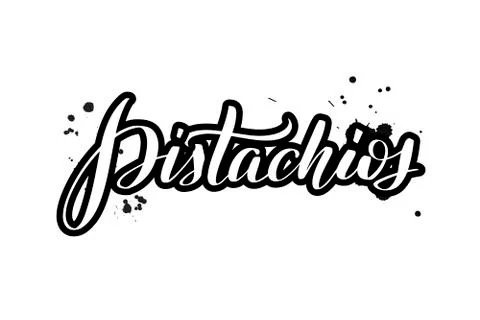 Vector calligraphy illustration isolated on white background Stock Illustration