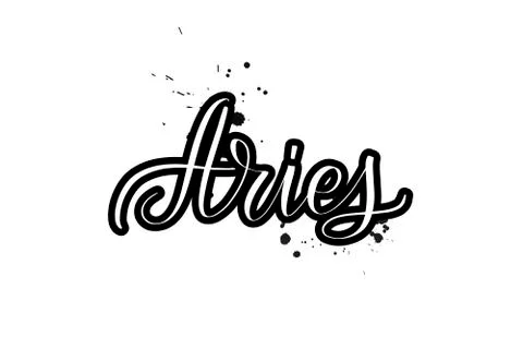 Vector calligraphy illustration isolated on white background Stock Illustration
